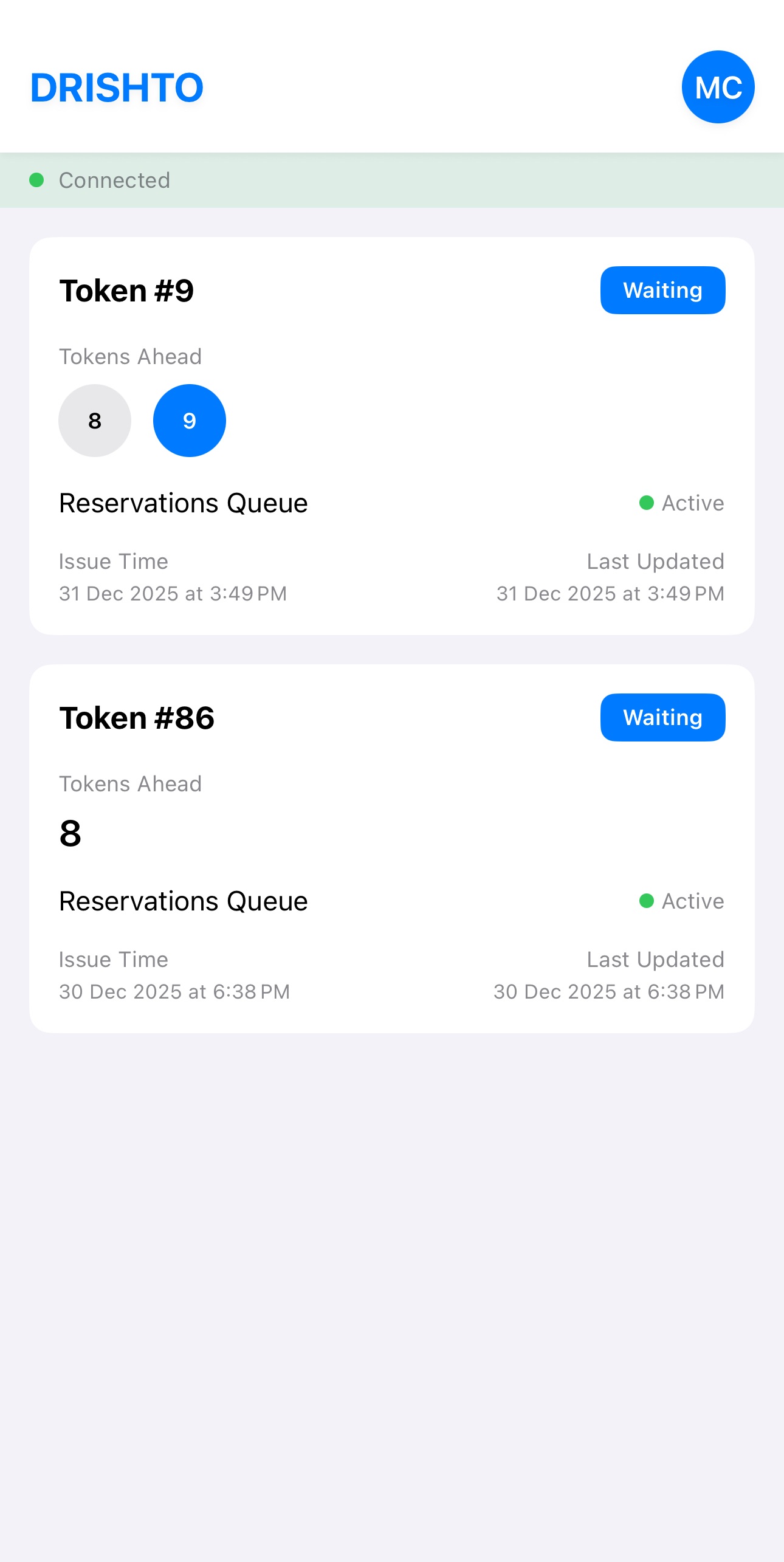 Drishto Queues Mobile App